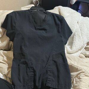 Black Scrub Top